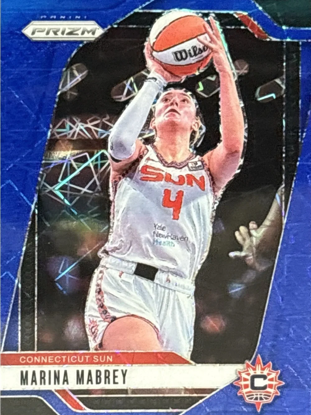 Panini Prizm Blue Marina Mabrey Connecticut Sun Basketball Card